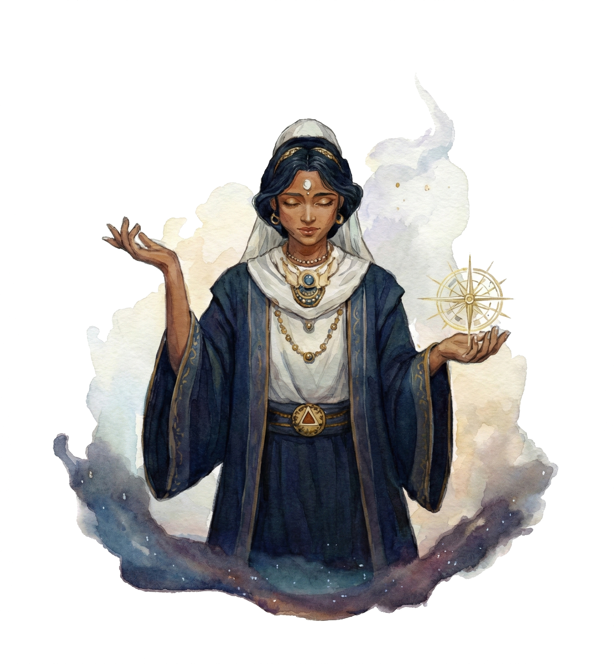 Mystical woman illustration